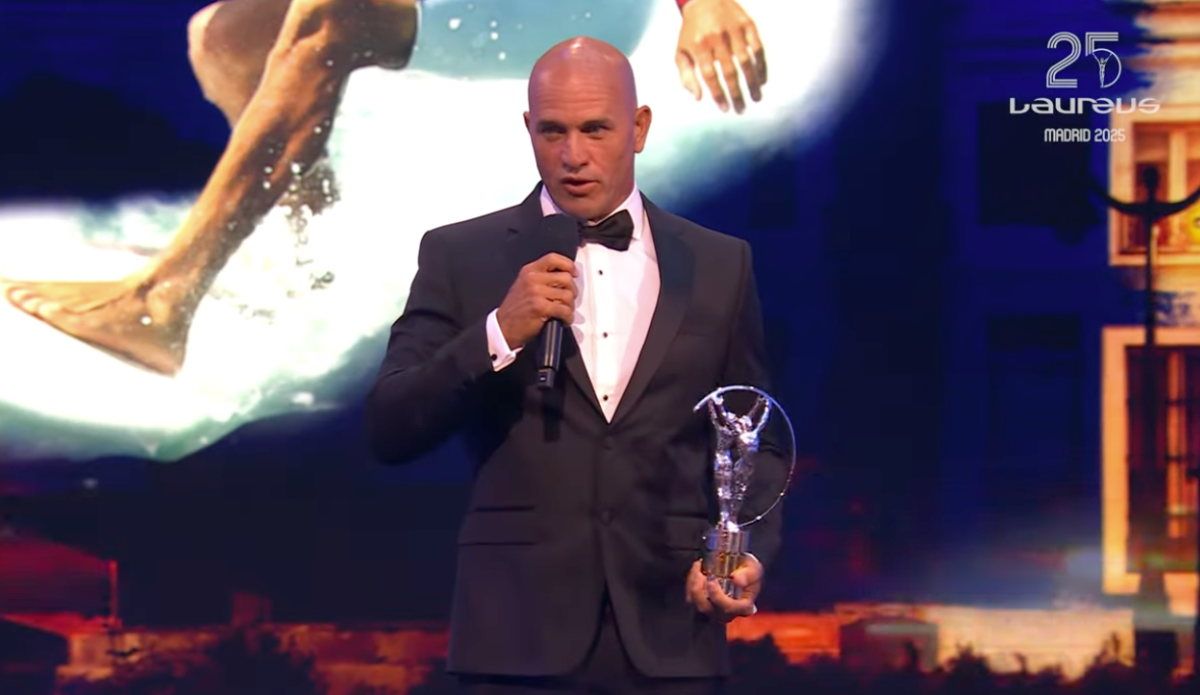 Watch Kelly Slater's Emotional Laureus Awards Lifetime Achievement Acceptance Speech